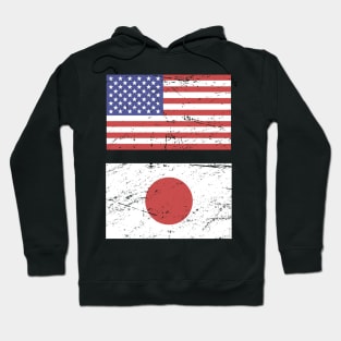 United States Flag & Japan Flag Hoodie